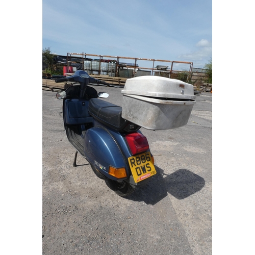 16 - Vespa Piaggio PX 200E motor scooter, Reg R886 DWS, 13/03/1998, 198cc petrol, MoT just expired 17/03/... 