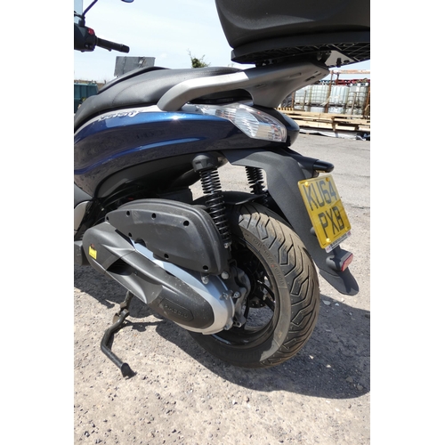 17 - Piaggio Beverly ST 350, Blue Motorcycle, Reg KU64 PXB, 01/09/2014, 330cc Petrol,  MoT to 29/03/2024 ... 