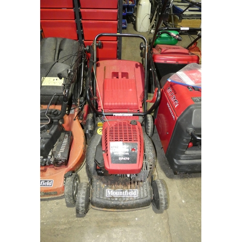 6742 - 1 x Mountfield petrol engine lawn mower