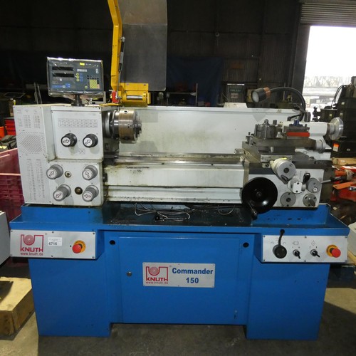 6716 - 1 x Knuth metal turning centre lathe model Commander 150, serial number 149139, YOM 2009, 3ph, overa... 