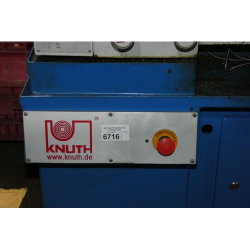 6716 - 1 x Knuth metal turning centre lathe model Commander 150, serial number 149139, YOM 2009, 3ph, overa... 