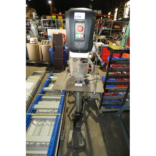 6799 - 1 x JET pillar drill model JDP-15F drill press, YOM 2016, 240v