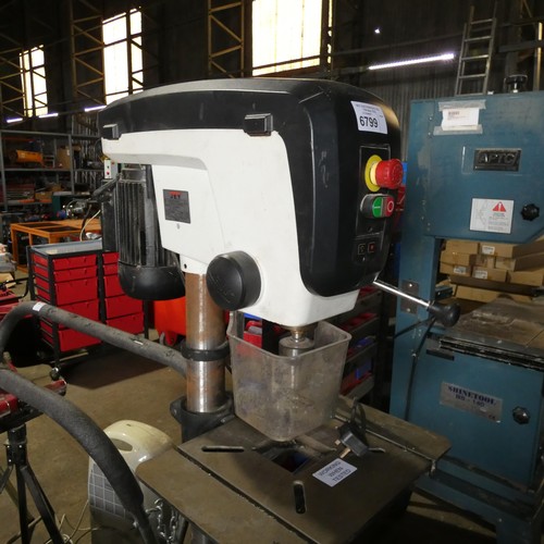 6799 - 1 x JET pillar drill model JDP-15F drill press, YOM 2016, 240v