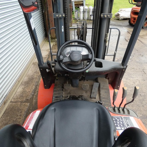 6813 - 1 x Heli gas forklift truck model FG30G, serial number 1J0527, capacity approx 3000kg, max lift heig... 