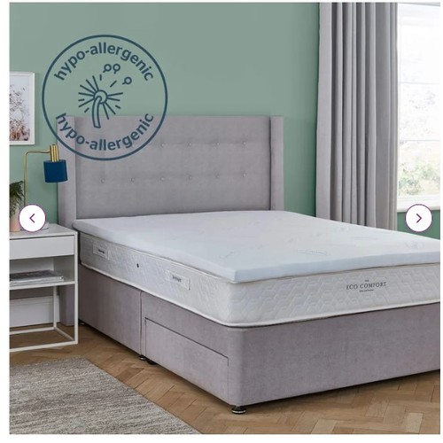 334 - 1 x Impress 7cm memory foam mattress topper 2ft 6 inches RRP £135