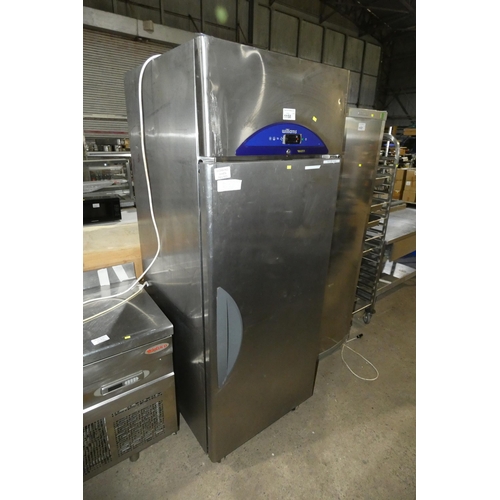 1158 - A commercial stainless steel mobile single door fridge by Williams type HG1TSS - trade Tested Workin... 