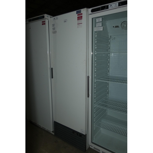 1172 - A tall white single door freezer by Caravel - trade Tested Working