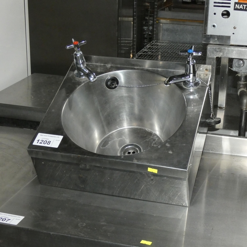 1208 - A commercial stainless steel hand sink