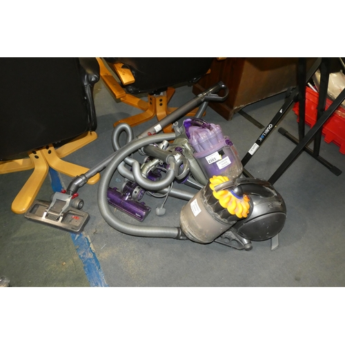 2303 - 2 x pull along Dyson vacuum cleaners, Dc08 Animal & a HD3 ball, come with various accessories trade ... 