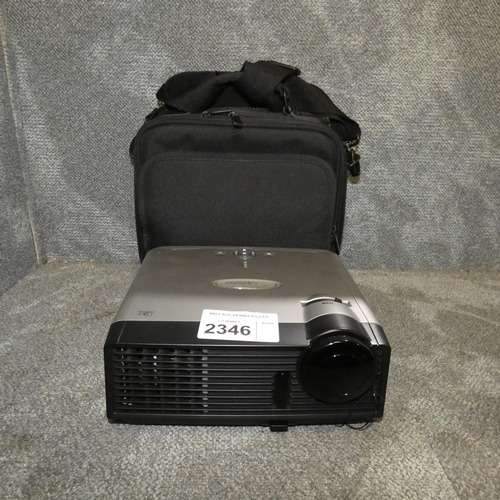 2346 - An AV projector by Optoma type EP719 with case - trade    Tested Working