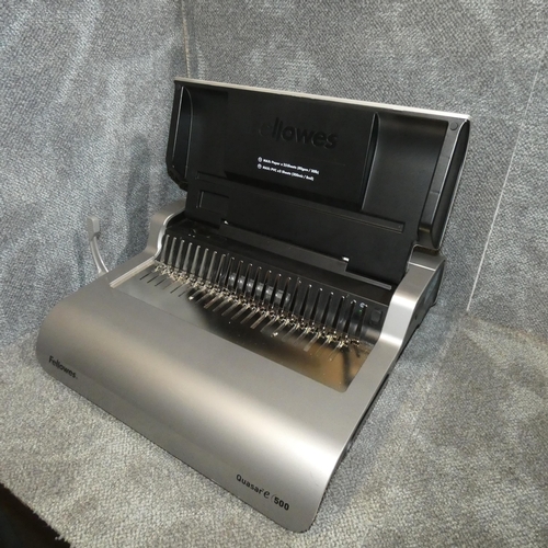 2351 - A comb binding machine by Fellowes type Quasar E 500 Returned not working