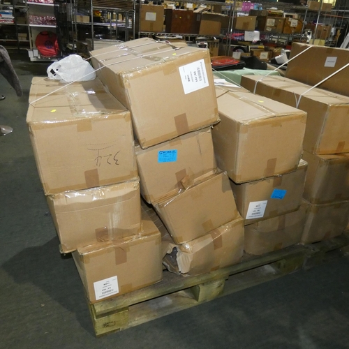 2285 - A pallet of 10 boxes each containing 2 x unused inflatable yellow / black paddle boards each approx ... 