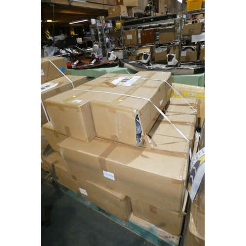 2287 - A pallet of 10 boxes each containing 2 x unused inflatable yellow / black paddle boards each approx ... 