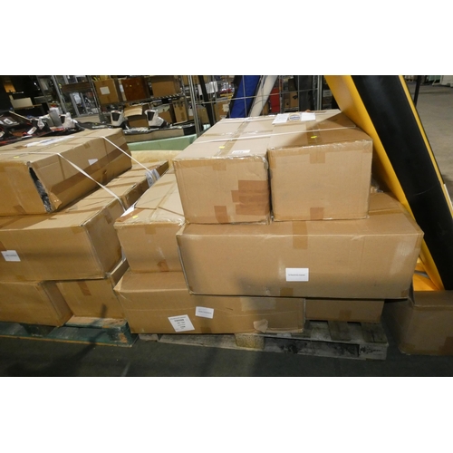 2288 - A pallet of 10 boxes each containing 2 x unused inflatable yellow / black paddle boards each approx ... 