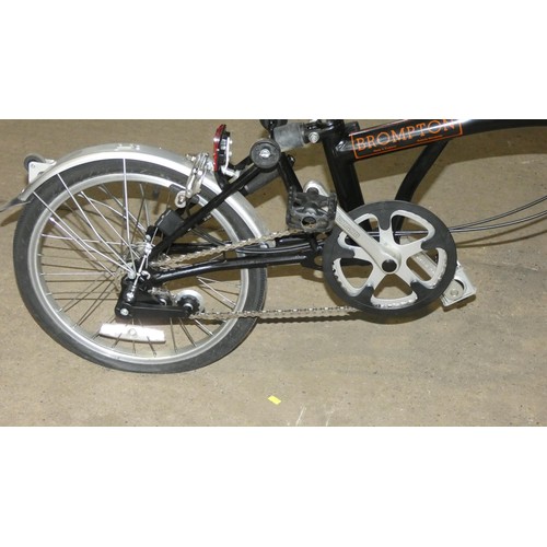 2280 - 1 x Brompton folding bicycle supplied with a Brompton soft carry bag