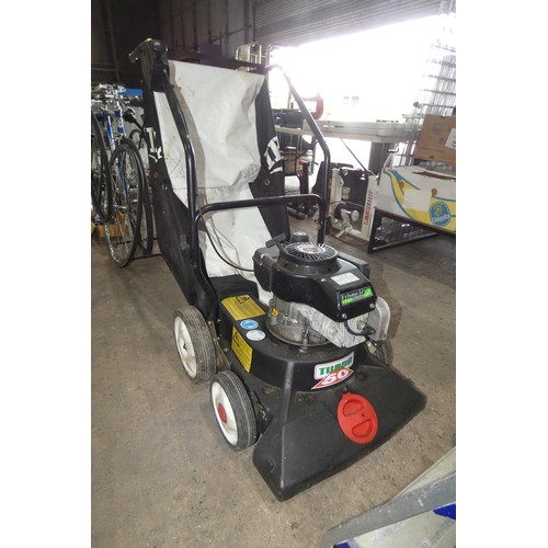 2100 - 1 x Ibea push along garden vacuum with a Tecumseh pull start petrol engine