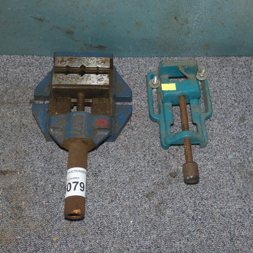 5079 - 1 x Nippy drilling vice and 1 other drilling vice