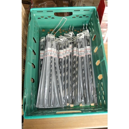 5125 - A quantity of Bosch wood auger bits. Contents of 1 plastic crate which is not included