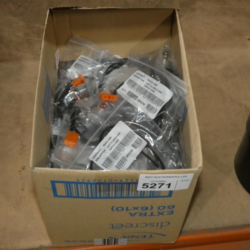 5271 - 1 box containing a quantity of ex-MOD light and cable assemblies