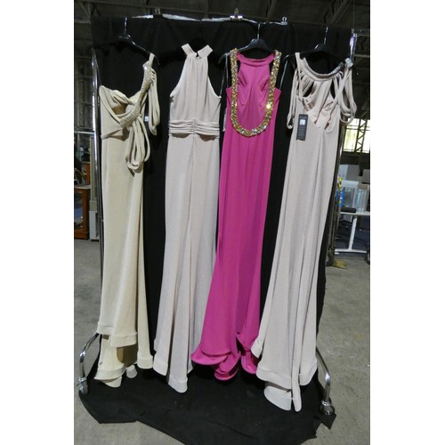 2275 - 4 x various Pia Michi evening dresses, size 8, manikin not included, please see pictures for more de... 