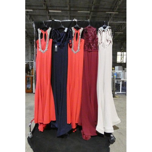 2277 - 5 x various Pia Michi evening dresses, size 8, manikin not included, please see pictures for more de... 