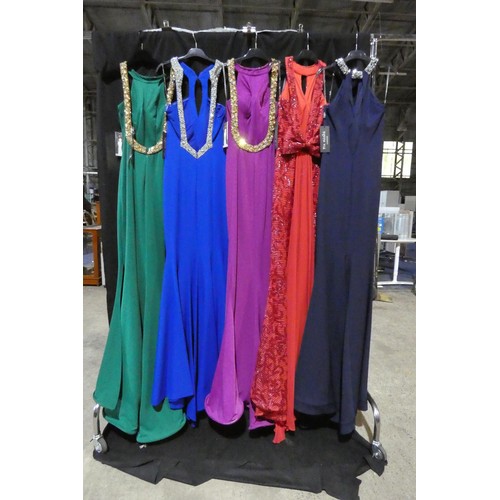 2283 - 5 x various Pia Michi evening dresses, size 8, manikin not included, please see pictures for more de... 