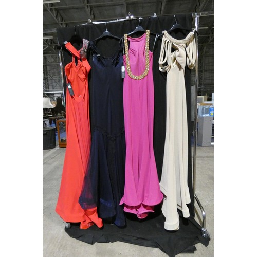 2287 - 4 x various Pia Michi evening dresses, size 10, please see pictures for more details ID numbers are ... 