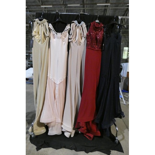 2292 - 5 x various Pia Michi evening dresses, size 10, please see pictures for more details  ID numbers are... 