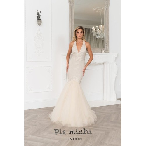 2274 - 4 x various Pia Michi evening dresses, size 8, manikin not included, please see pictures for more de... 