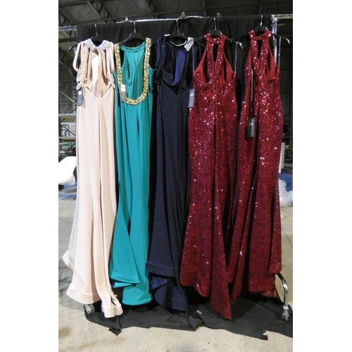 2296 - 5 x various Pia Michi evening dresses, size 10, please see pictures for more details  ID numbers are... 