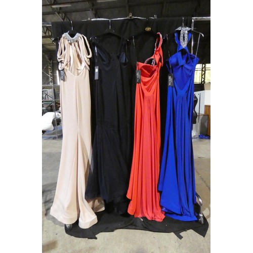 2300 - 4 x various Pia Michi evening dresses, size 12, please see pictures for more details  ID numbers are... 