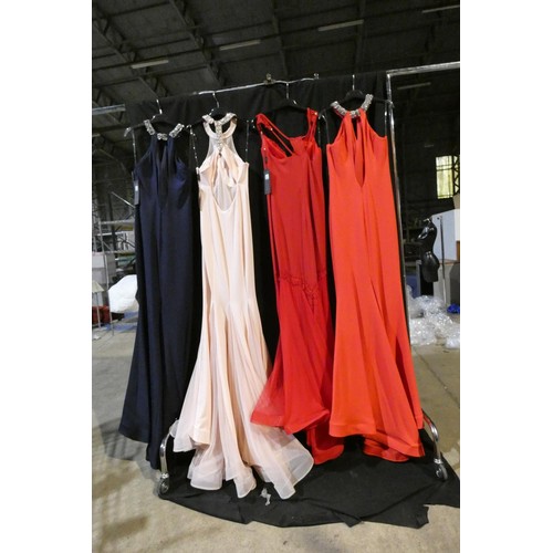 2303 - 4 x various Pia Michi evening dresses, size 12, please see pictures for more details  ID numbers are... 