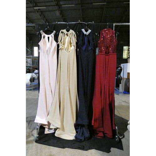 2305 - 4 x various Pia Michi evening dresses, size 12, please see pictures for more details  ID numbers are... 