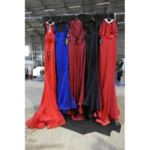 2319 - 5 x various Pia Michi evening dresses, size 12, please see pictures for more details  ID numbers are... 