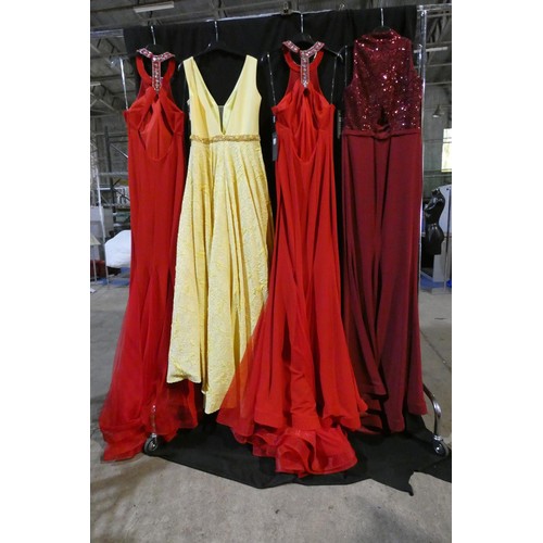 2324 - 4 x various Pia Michi evening dresses, size 14, please see pictures for more details  ID numbers are... 