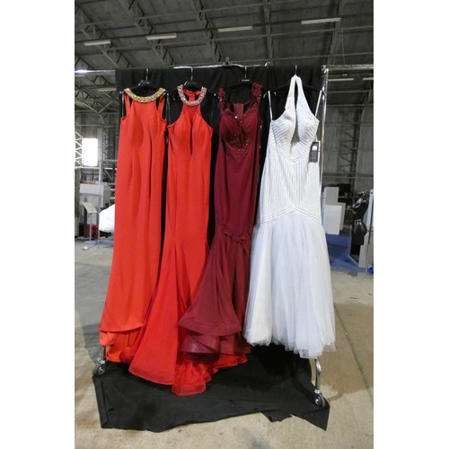 2326 - 4 x various Pia Michi evening dresses, size 14, please see pictures for more details  ID numbers are... 