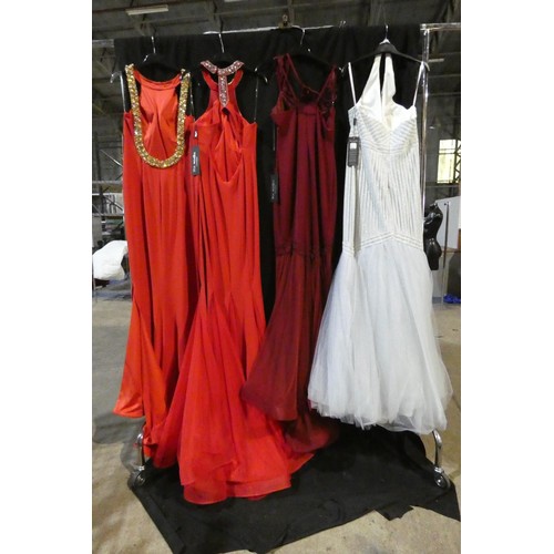 2326 - 4 x various Pia Michi evening dresses, size 14, please see pictures for more details  ID numbers are... 