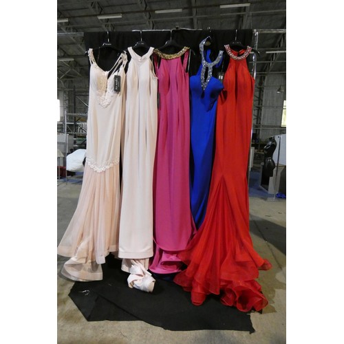 2327 - 5 x various Pia Michi evening dresses, size 14, please see pictures for more details  ID numbers are... 