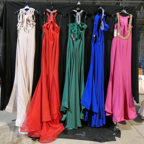 2328 - 5 x various Pia Michi evening dresses, size 14, please see pictures for more details   ID numbers ar... 