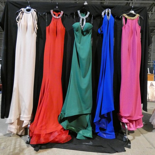 2328 - 5 x various Pia Michi evening dresses, size 14, please see pictures for more details   ID numbers ar... 