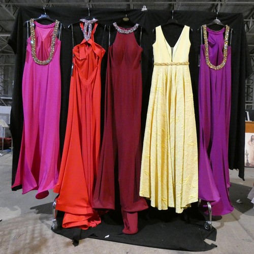 2330 - 5 x various Pia Michi evening dresses, size 14, please see pictures for more details   ID numbers ar... 