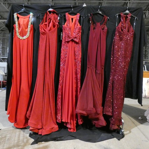 2332 - 5 x various Pia Michi evening dresses, size 14, please see pictures for more details ID numbers are ... 