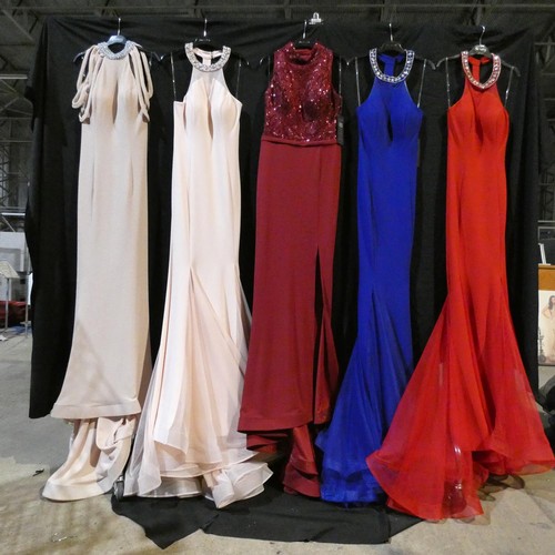 2334 - 5 x various Pia Michi evening dresses, size 14, please see pictures for more details ID numbers are ... 