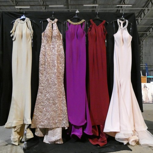 2335 - 5 x various Pia Michi evening dresses, size 14, please see pictures for more details ID numbers are ... 