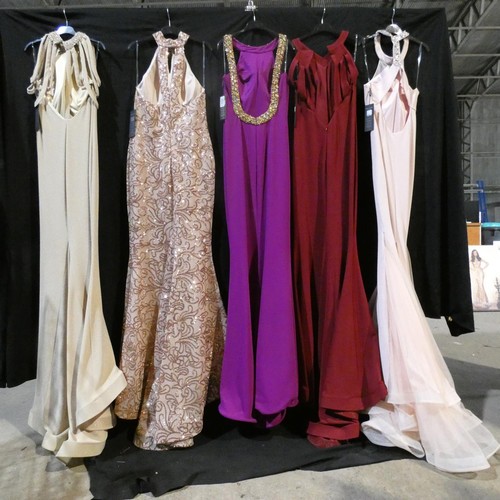 2335 - 5 x various Pia Michi evening dresses, size 14, please see pictures for more details ID numbers are ... 