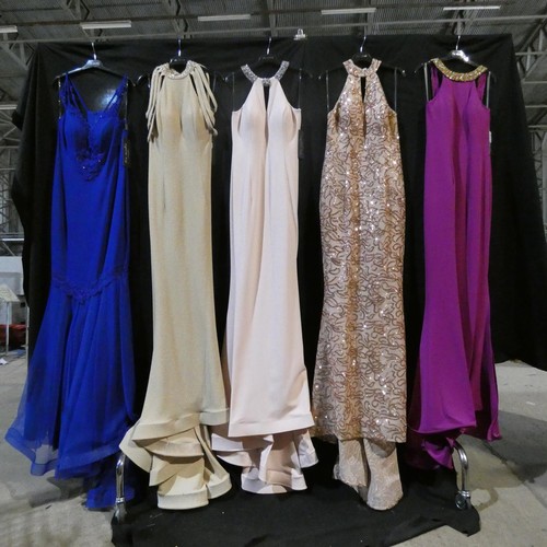 2336 - 5 x various Pia Michi evening dresses, size 14, please see pictures for more details ID numbers are ... 