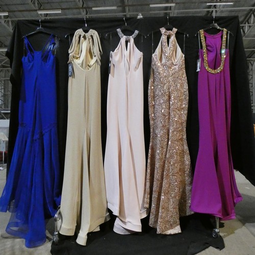 2336 - 5 x various Pia Michi evening dresses, size 14, please see pictures for more details ID numbers are ... 