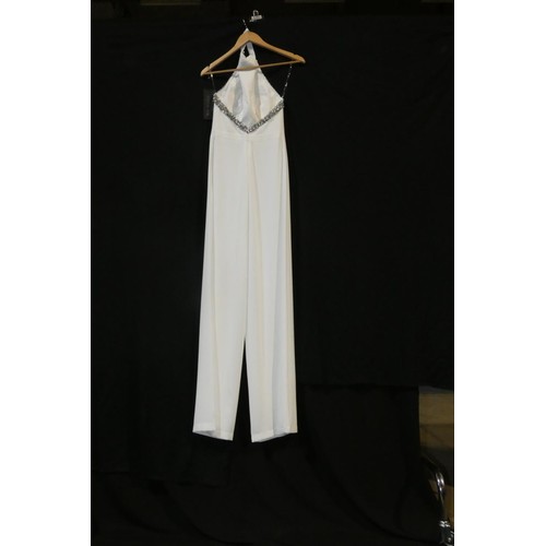 2368 - A white Pia Michi designer evening dress/jump suit, size 10, please see pictures for more details  I... 