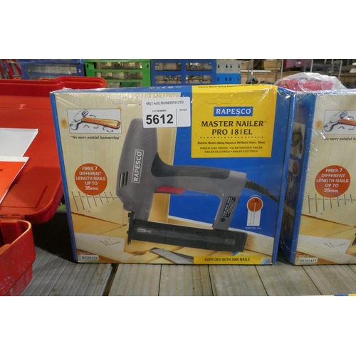 5612 - 1 x Rapesco Pro 181EL master electric nailer