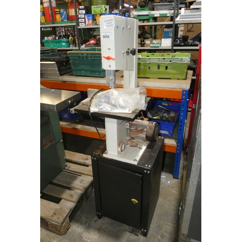 5859 - 1 x Axminster AWSBS2 band saw with cabinet stand 240v